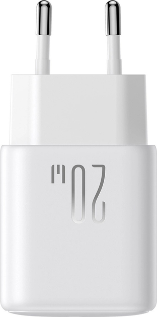 Мережевий зарядний пристрій JOYROOM JR-TCF12 2 x USB-C 20 Вт QC 3.0 White (6956116722869) - зображення 3