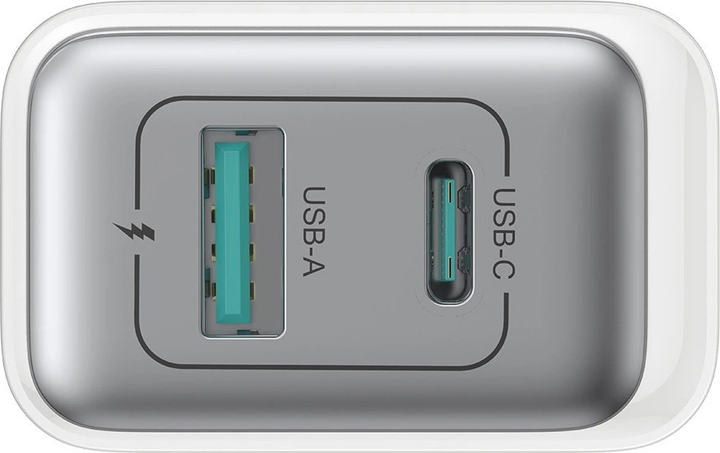 Ładowarka sieciowa JOYROOM JR-TCF15 USB-A + USB-C 30 W White (6956116724818) - obraz 4