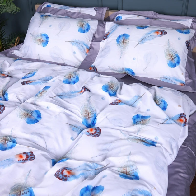 Підковдра MirSon Satin print Elit Azure Jay 175х210 від Rozetka на платформі USKIDKA Акція на Підковдра MirSon Satin print Elit Azure Jay 175х210 від Rozetka