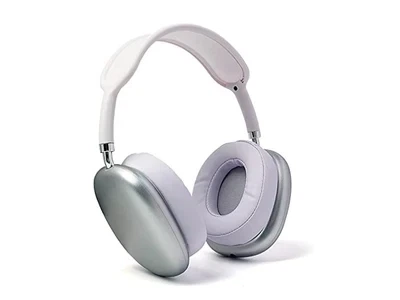 Бездротові повнорозмірні стерео Bluetooth навушники Macaron P9 Max Срібло (31901IM512) - зображення 2