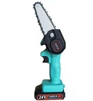 Міні пила Mini Electric Chain Saw для обрізання дерев та розпилу дров 24V (31901IM445) - зображення 2
