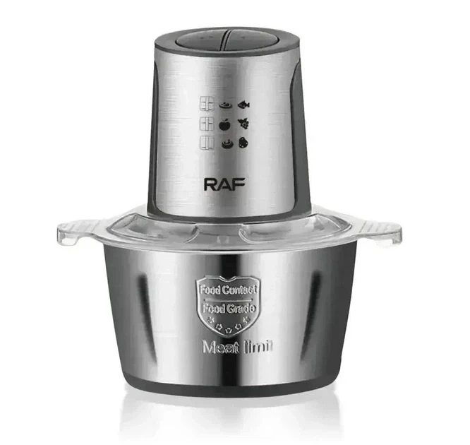 Блендер измельчитель кухонный Raf Food Processor R7019 800W металлическая чаша на 1.2 литра комбайн 2 скорости (YU8SH11297) - изображение 3