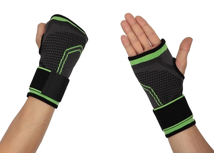 Эластичный бинт бандаж на кисть Knee bands HSM-9136 Grey нейлон (SN9QI2437) - изображение 6