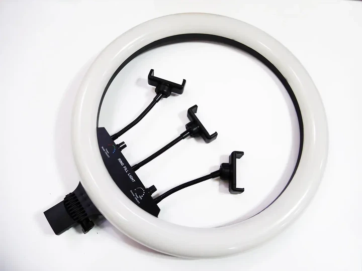 Кольцевая лампа RGB Ring Light LED Черный 3 крепления MJ-18 55.5 см (YU8SH6912) - изображение 9