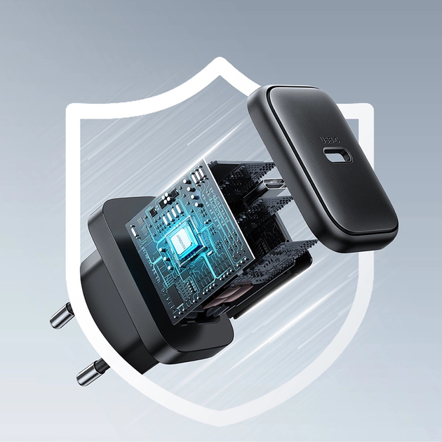 Ładowarka sieciowa JOYROOM JR-TCF23 USB-C 25 W SFC PPS PD + kabel USB-C Black (6956116723453) - obraz 13