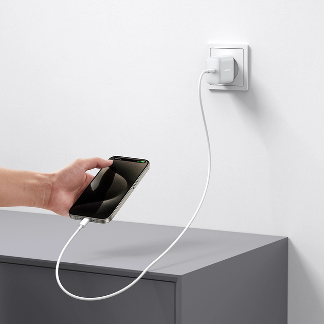Ładowarka sieciowa JOYROOM JR-TCF24 USB-C 30 W QC SFC PD White (6956116724788) - obraz 10