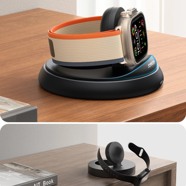 Бездротовий зарядний пристрій JOYROOM JR-W12 для Apple Watch Black (6956116725051) - зображення 8