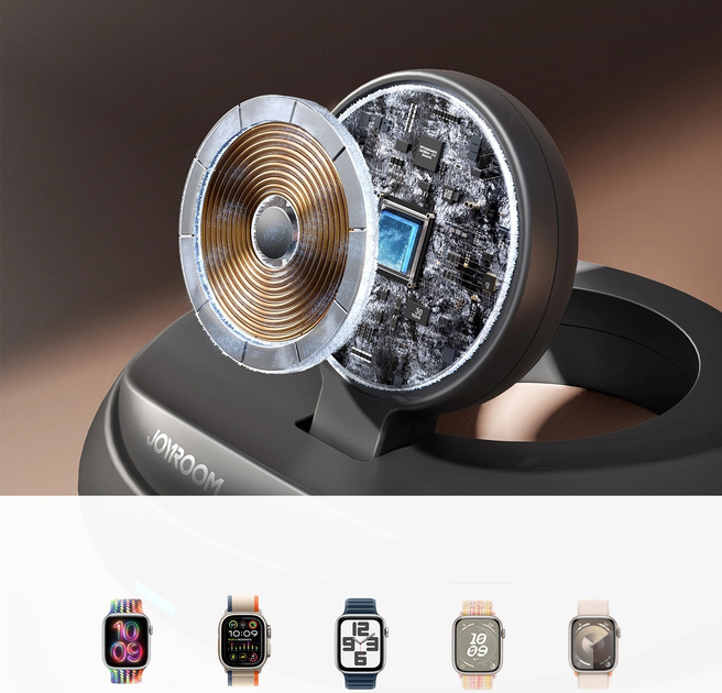 Бездротовий зарядний пристрій JOYROOM JR-W12 для Apple Watch Black (6956116725051) - зображення 9