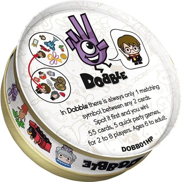 Настільна гра Аsmodee Dobble Harry Potter UA (Доббл Гаррі Поттер, Укр) (1004041) - изображение 5
