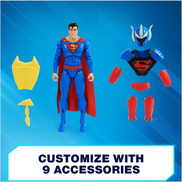 Фигурка Супермэн 30см с 9 аксессуарами для брони Superman DC