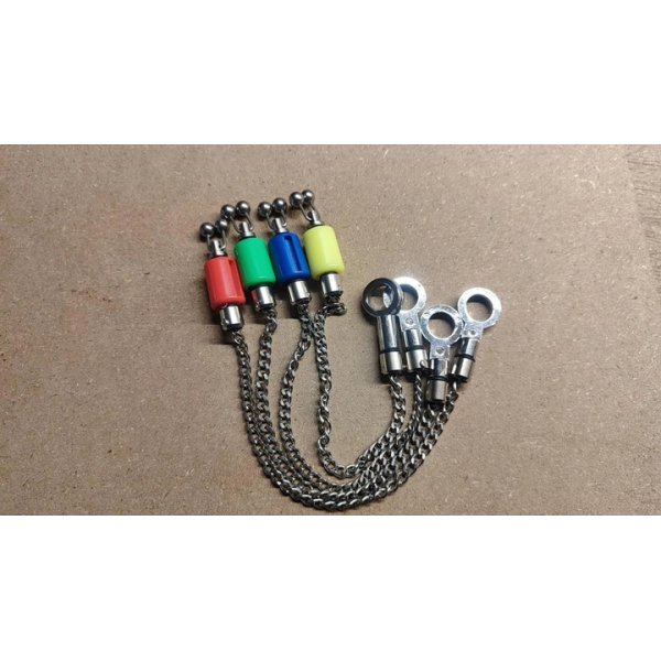 Набор индикаторов поклевки свингер для рыбалки на цепочке Hanger Kit 4 шт (po-70040) - Фото 3 Набор индикаторов поклевки свингер для рыбалки на цепочке Hanger Kit 4 шт (po-70040) - изображение 3