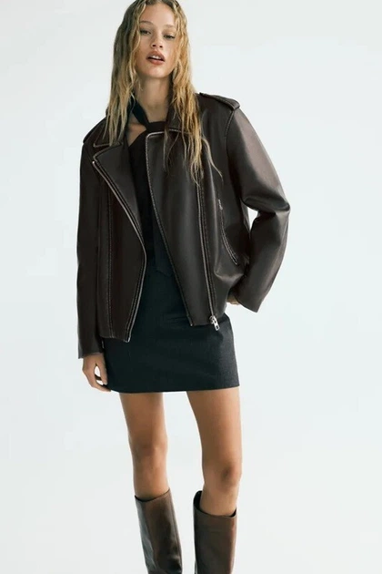 なお Куртка косуха оверсайз Zara 4341/703 XS – Брендовий одяг