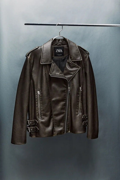 Куртка косуха оверсайз Zara 4341/703 XS – Брендовая одежда