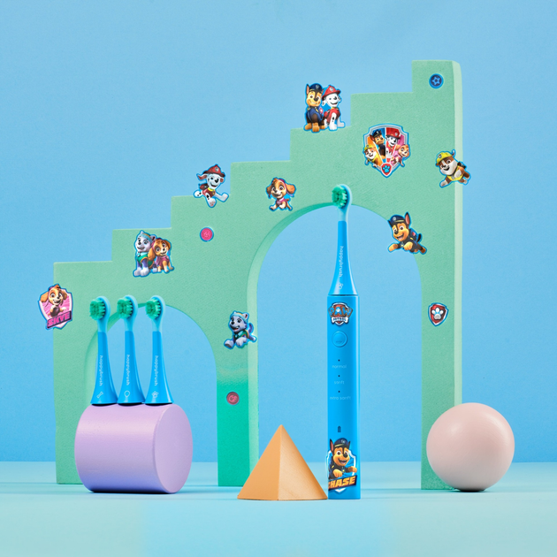 Soniczna szczoteczka do zębów happybrush Eco Vibe Kids Paw Patrol + Brush Heads (4260486336437) - obraz 4