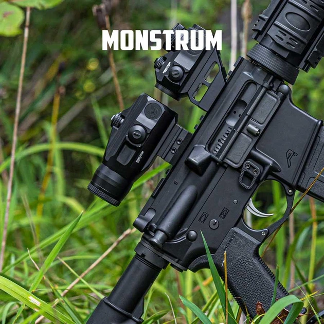 Комплект Коллиматор+ Магнифер Monstrum 1x20 Ghost Red Dot Sight