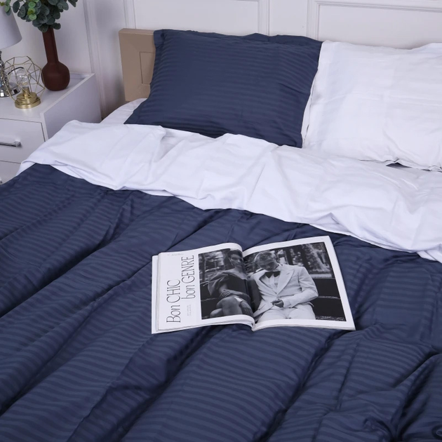 Підковдра MirSon 200х220 Satin Stripe 30-0012 + 30-0001 Vevina від Rozetka на платформі USKIDKA Акція на Підковдра MirSon 200х220 Satin Stripe 30-0012 + 30-0001 Vevina від Rozetka
