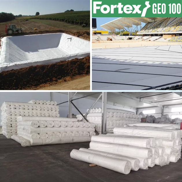 Геотекстиль нетканий PP Fortex Geo 100 г/м2, 2 х 50 м, 100 м2 - зображення 12