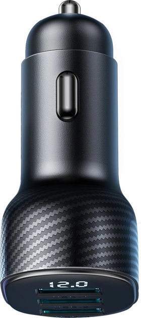Автомобільний зарядний пристрій Joyroom JR-CCD03 3.4 A 3 x USB-A Black (6941237112002) - зображення 6