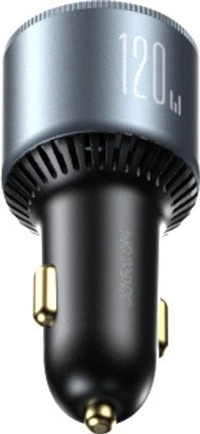 Автомобільний зарядний пристрій Joyroom JR-CCN07 100 Вт 2 x USB-C + USB-A + кабель USB-C Dark Grey (6956116788780) - зображення 7