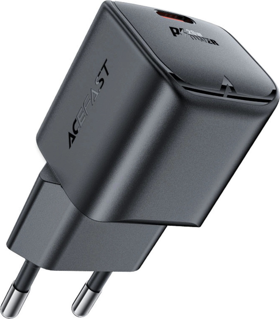 Ładowarka sieciowa Acefast A73 Mini PD 20 W GaN USB-C Black (6974316282648) - obraz 3