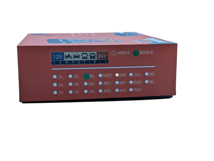 Комплект світлодіодних ламп R20 H7 100W Canbus 6000K 12/24V - изображение 3