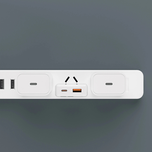 Ładowarka sieciowa Dudao A30EUL 30 W GaN PD USB-C + USB-A + kabel Lightning White (6976625332816) - obraz 7