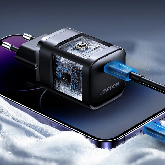 Ładowarka sieciowa JOYROOM JR-TCF07EU Speed Series 30 W USB-C PD/QC/AFC/FCP Black (6956116766283) - obraz 11