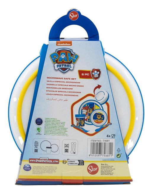 Zestaw obiadowy Stor Paw Patrol Antypoślizgowy (23N5A8) (8412497746811) - obraz 4