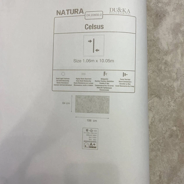 Обои виниловые на флизелиновой основе DUKA Natura мрамор темно-серый 1,06 х 10,05м (22830-3) - изображение 6