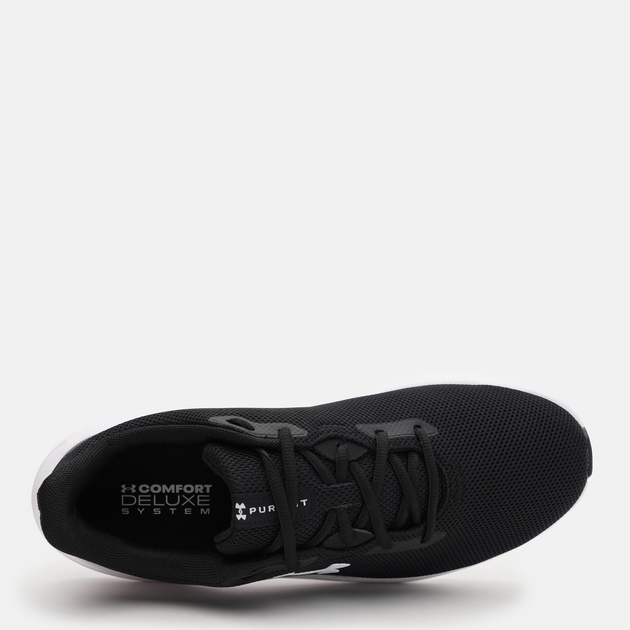 Чоловічі кросівки для бігу Under Armour Charged Pursuit 4 3028254-001 43 (9.5US) 27.5 см Чорні (197778740860) - зображення 6