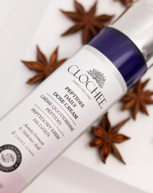 Крем для обличчя Clochee Simply Organic з пептидами 50 мл (5903900380553) - зображення 3