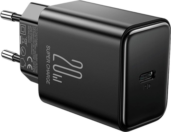 Мережевий зарядний пристрій JOYROOM JR-TCF06 PD 20 Вт GaN USB-C + кабель Lightning Black (6956116795191) - зображення 7