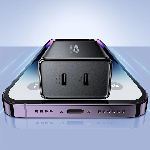 Ładowarka sieciowa JOYROOM JR-TCF09 PD 40 W 2 x USB-C Black (6941237111777) - obraz 11