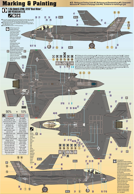 Модель збірна Mistercraft F-35A Lightning II 1:72 G-01 OLYMP (5903852070014) - зображення 3