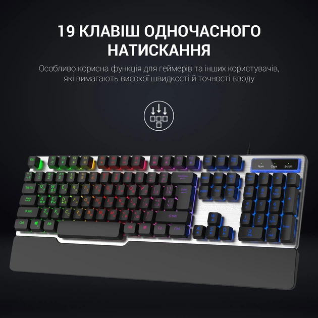 Клавиатура проводная GamePro Stinger USB (GK599) – фото, отзывы