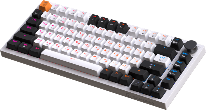 Клавіатура механічна дротова GamePro MK160W Hot-Swap Red Swich 75