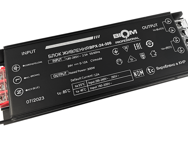 Блок живлення 300W-IP20 24V BPX-24-300 12,5A - Фото 2 Блок живлення 300W-IP20 24V BPX-24-300 12,5A - изображение 2