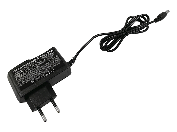 Блок живлення 12V 1А з кабелем живлення (MPN-(С)-AD12W-12V-1A) (1022853) MTK - изображение 2