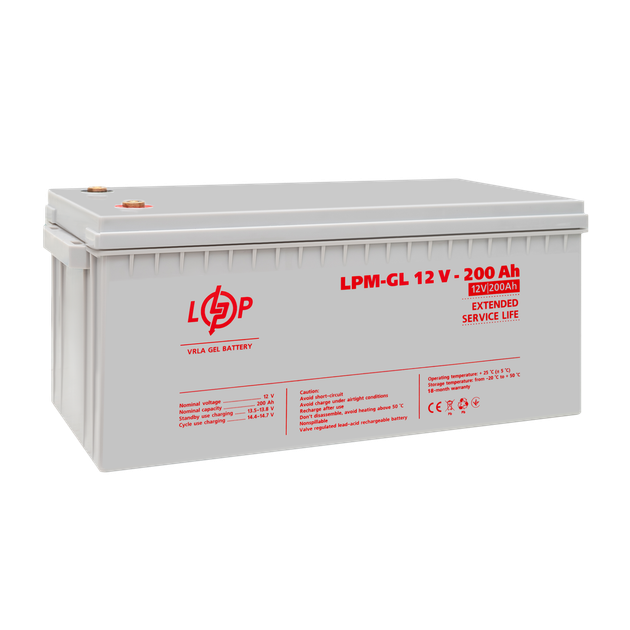 Акумулятор гелевий LogicPower LPM-GL 12V - 200 Ah - зображення 4