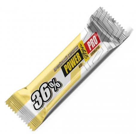 Протеїнові батончики Power Pro PowerPro Батончик 36%, 60 г (20шт/уп) - пломбір - Фото 1 Протеїнові батончики Power Pro PowerPro Батончик 36%, 60 г (20шт/уп) - пломбір - зображення 1