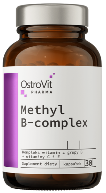 Вітамін B Ostrovit Pharma Methyl B-Complex - 30 капс - Фото 1 Вітамін B Ostrovit Pharma Methyl B-Complex - 30 капс - зображення 1