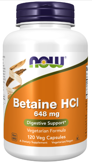 Betaine HCL - 120 веган капс - Фото 1 Betaine HCL - 120 веган капс - изображение 1