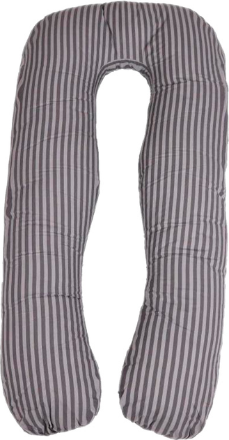 Подушка для вагітних та відпочинку MirSon №5030 Color Line 17-0601 Stripe Gray U-подібна 140х75х20 см від Rozetka на платформі USKIDKA Акція на Подушка для вагітних та відпочинку MirSon №5030 Color Line 17-0601 Stripe Gray U-подібна 140х75х20 см від Rozetka