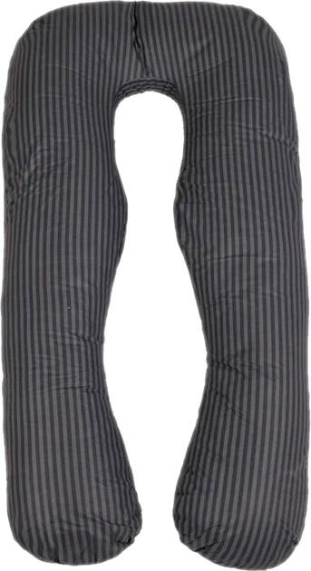 Подушка для вагітних та відпочинку MirSon №5031 Color Line 17-0611 Stripe Black U-подібна 140х75х20 см від Rozetka на платформі USKIDKA Акція на Подушка для вагітних та відпочинку MirSon №5031 Color Line 17-0611 Stripe Black U-подібна 140х75х20 см від Rozetka