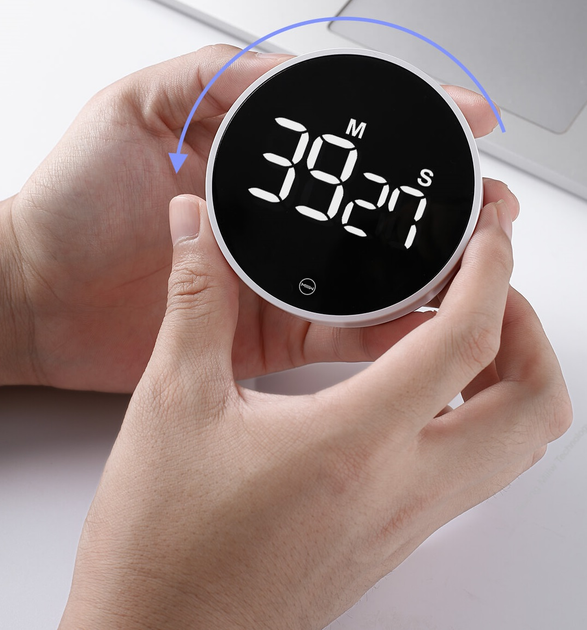 Електронний таймер Xiaomi MiiiW rotating timer White (NK5260) - зображення 7