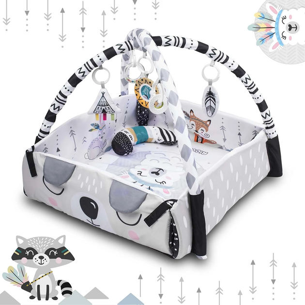 Інтерактивний навчальний килимок Ricokids 110 x 100 см Boho 7318 (5908220476337) - зображення 4