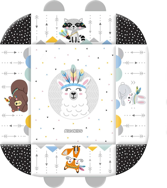 Інтерактивний навчальний килимок Ricokids 110 x 100 см Boho 7318 (5908220476337) - зображення 5