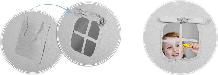 Дитячий намет - вігвам Nukido NK-400 з вогниками Grey (5903890609535) - зображення 9