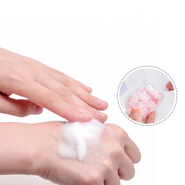 Мило на основі кукурудзяного крахмалю у вигляді пелюсток паперу Petal Soap Paper у футлярі Lily Біле - зображення 4