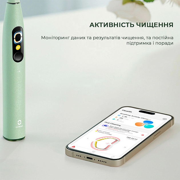 Электрическая зубная щетка Oclean X Ultra Green - изображение 4